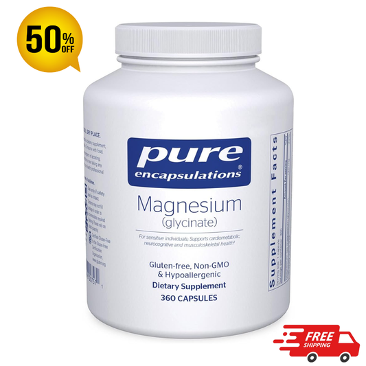 PurevMagnesium (glycinate) 360 Capsules 50% OFF